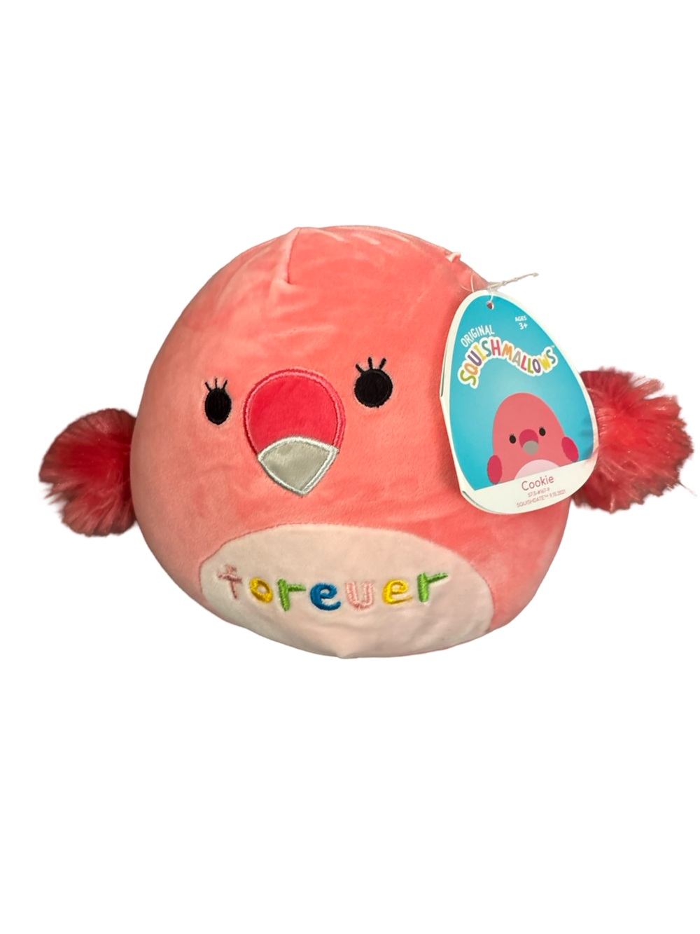 Squishmallows Collectible Cookie Pink Flamingo 8” Plush Bird Toy